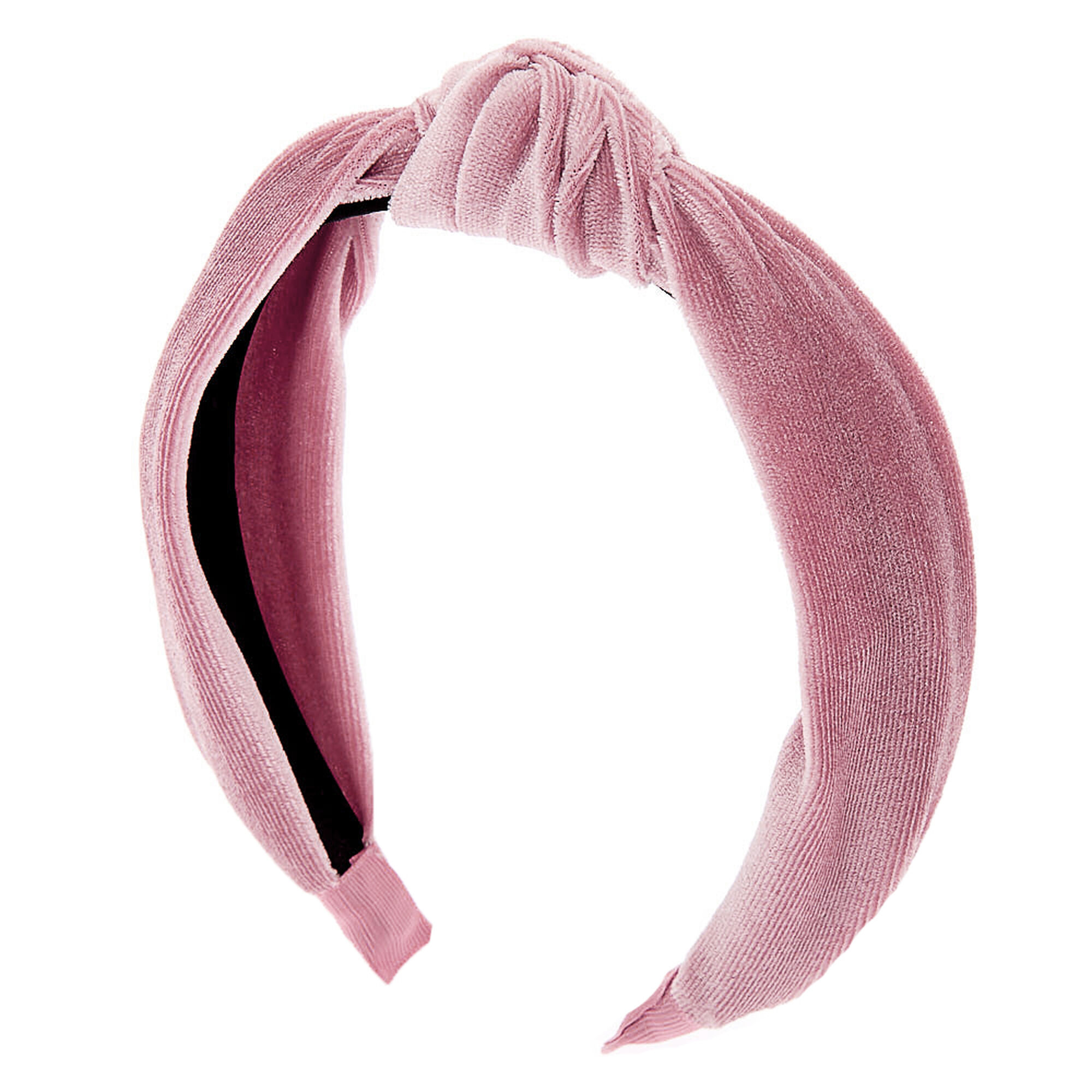Claire's Accessories - Velvet Knotted Headband - Pink